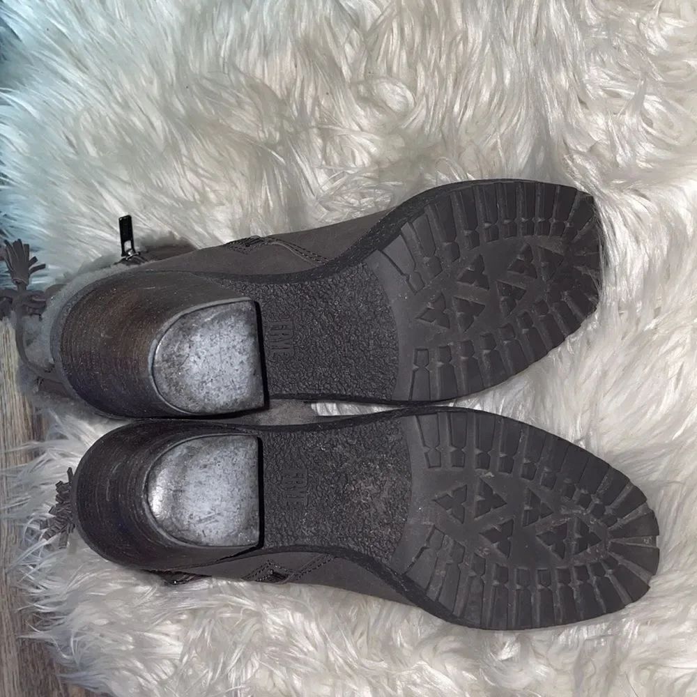 Frye Gray Jen Shearling Boot - Picture 9 of 11